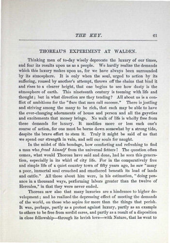 Thoreau's Experiment at Walden (image)
